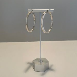 Hoop Earrings In Sterling Silver